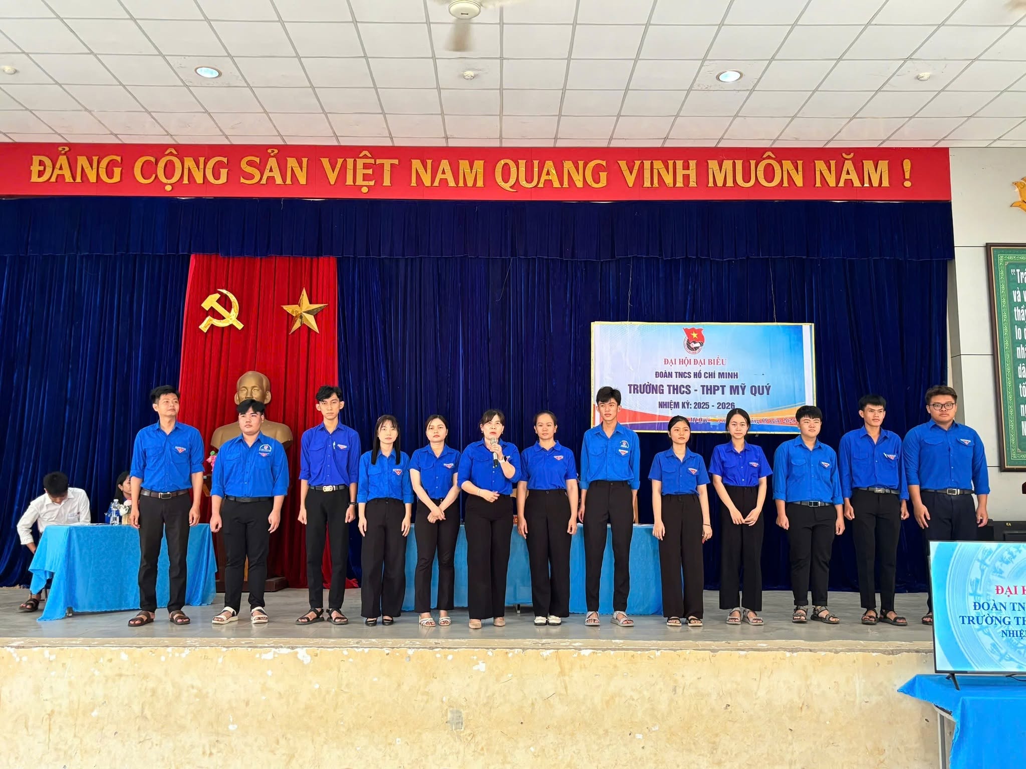 ĐẠI HỘI ĐẠI BIỂU ĐOÀN TNCS HỒ CHÍ MINH TRƯỜNG THCS&THPT MỸ QUÝ NHIỆM KỲ 2025-2026